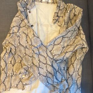 12th tribe oversized snakeskin jacket